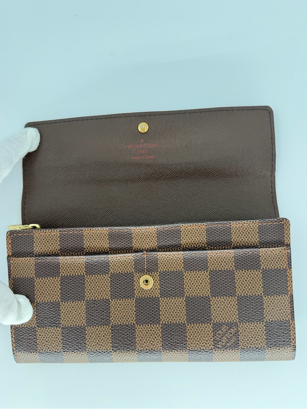 Authentic LV Emilie Wallet in Damier Ebene Excellent Condition - Picture 7 of 15
